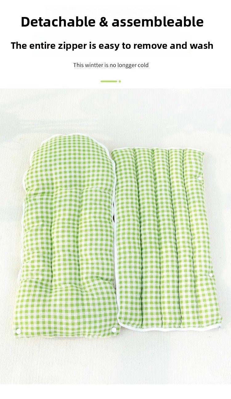 Cozy All-Season Closed Pet Bed with Removable Washable Design