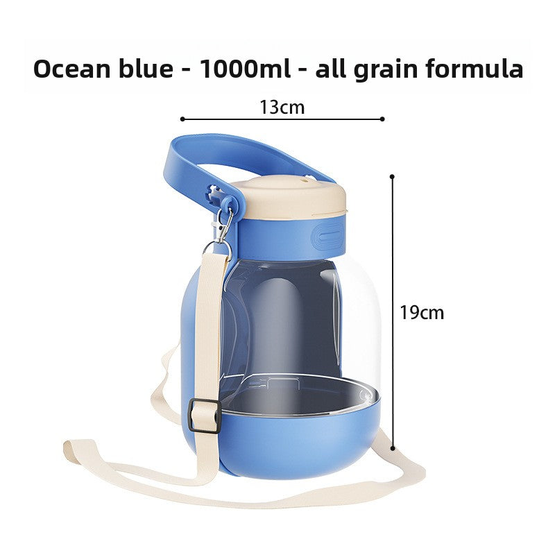 Portable Pet Water Bottle with Bowl