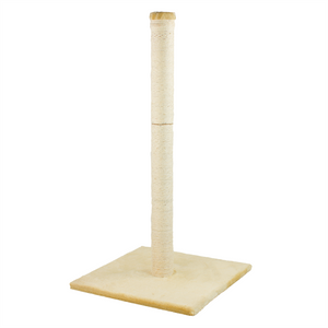 KCT LARGE CAT SCRATCHING BEIGE POST for INDOOR KITTEN SISAL SCRATCHER POLE 78CM